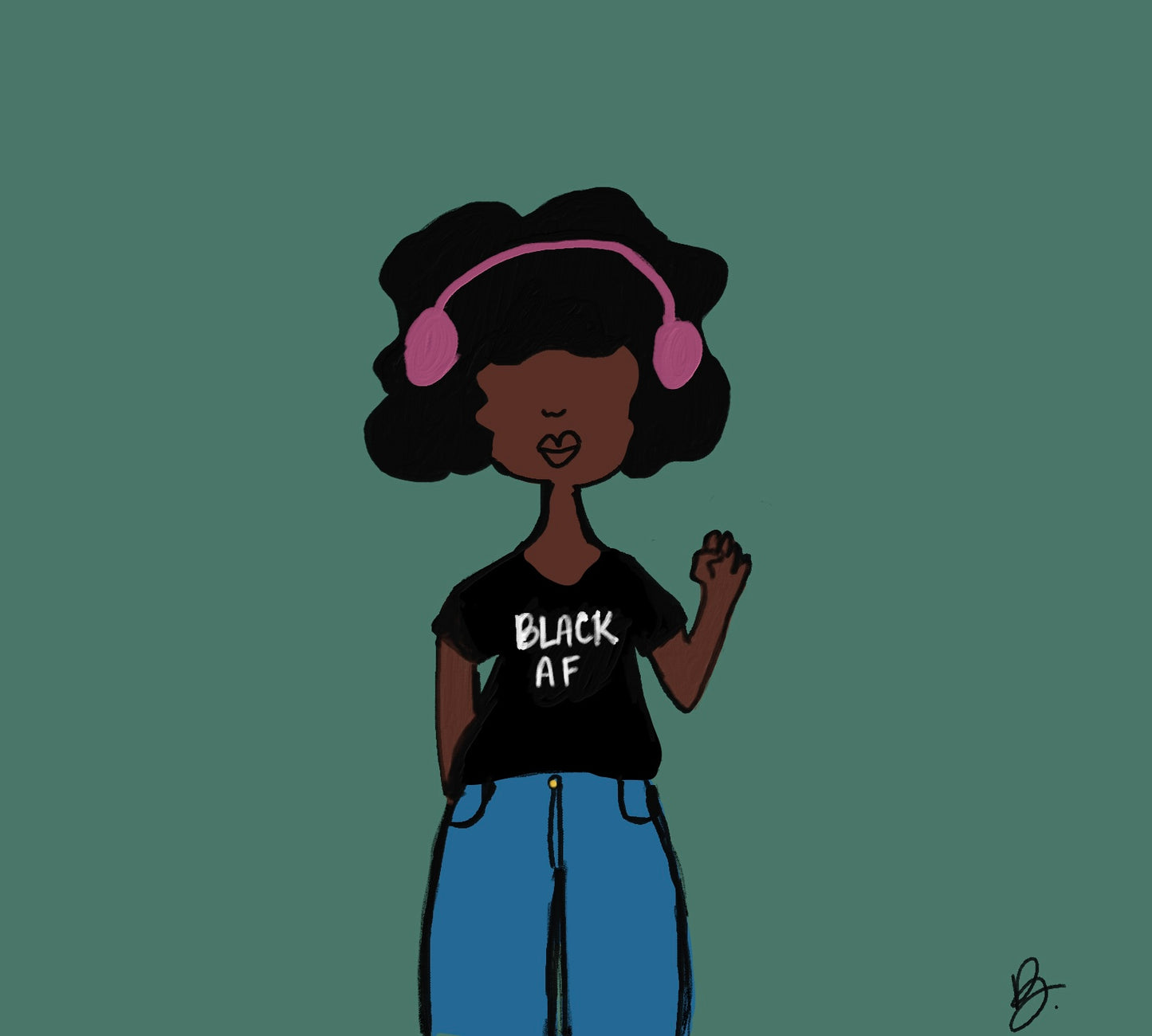 Black Girl AF Sticker